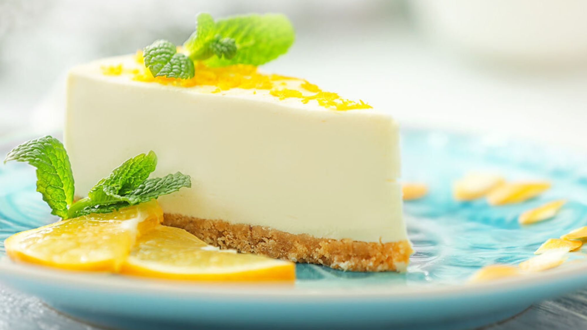 Delicious cheesecake along with lemon zest perfect summer desserts