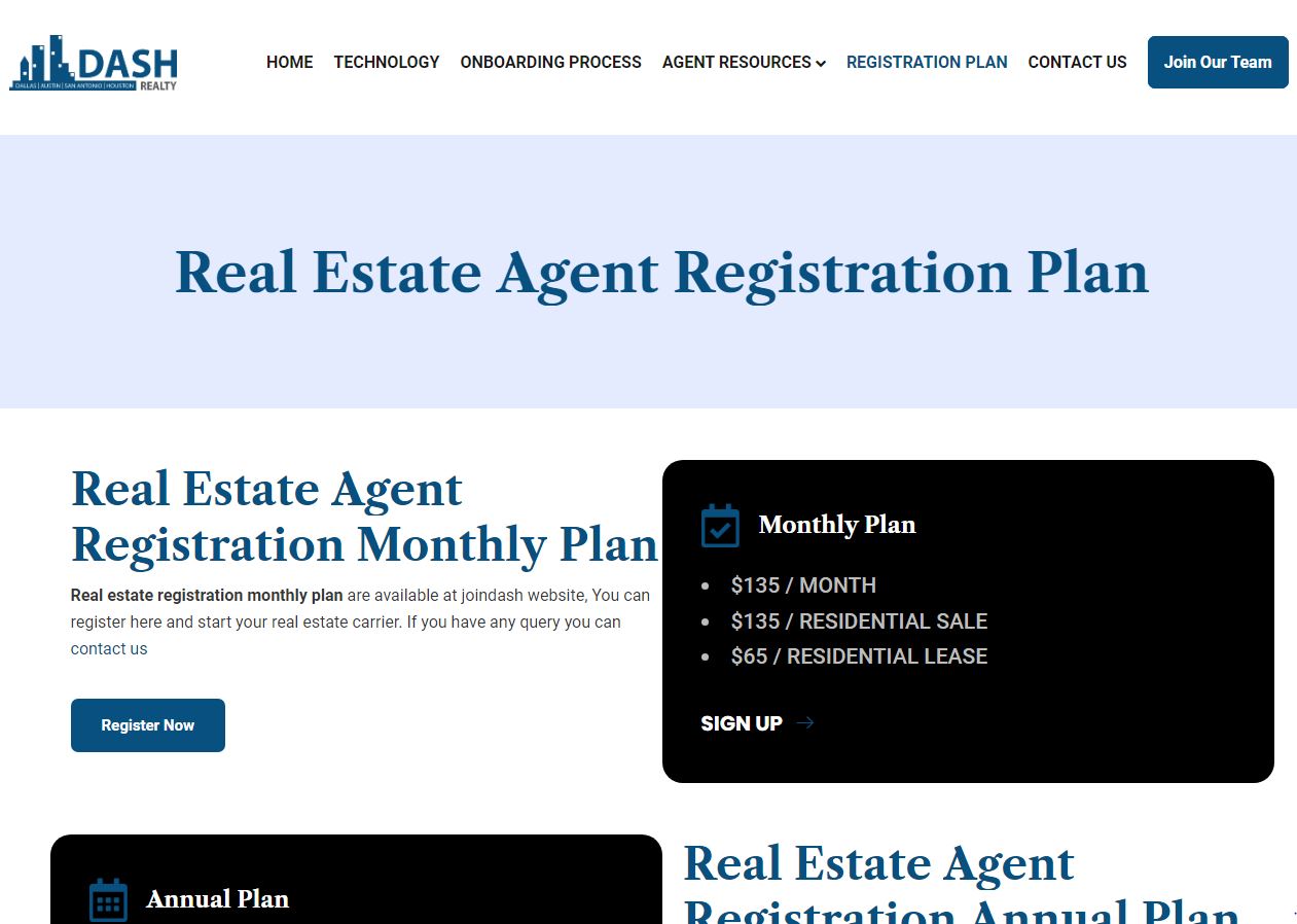 real estate registration plan